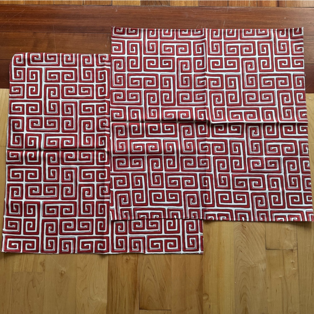 Upholstery fabric samples - 2 matching